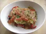 Recette Gratin de pommes de terre au paprika, courgette & poivrons rouges