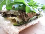 Recette Sandwiches aux aubergines & à la courgette grillées