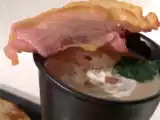 Recette Velouté de châtaignes et sa chips de jambon