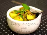 Recette Curry d'agneau sans gluten aux petits pois