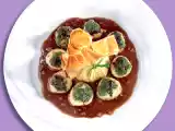Recette Tournedos de volaille bourbonnaise farcis et gratinés aux escargots...