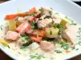 Recette Blanquette de saumon aux agrumes & à la ciboulette