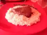 Recette Risotto accompagné d'un pavé de boeuf
