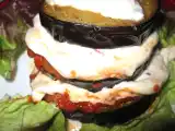 Recette Millefeuille d'aubergines à la tomate et à la mozzarella
