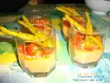 Recette Panna cotta de langoustines et pointes vertes