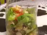 Recette Verrine de salade folle à la crevette et maïs