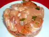 Recette Tartare de saumon fumé et cru -