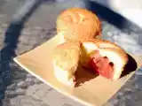 Recette Petits gâteaux fraise-rhubarbe