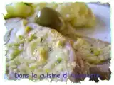 Recette Rôti de veau au thym et olives, gratiné au beurre de pistache