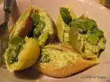 Recette Pâtes coquillage farcies à la ricotta aux fèves et asperges