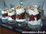 Recette Verrine de chèvre, tomates séchées et pignons de pin