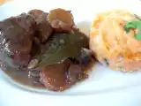 Recette Boeuf bourguignon de monsieur, purée carotte et coriandre