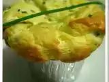 Recette Soufflés légers, légers au fromage de chévre et à la ciboulette...