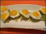 Recette Tapas guacamole et oeuf de caille