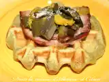 Recette Gaufres aux poireaux et au bacon