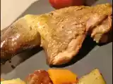 Recette Cuisses de pintade aux fruits d'automne et jus vanillé