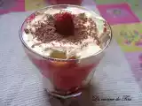 Recette Verrine tiramisu framboises