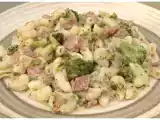 Recette Macaroni au fromage fort, jambon et brocoli