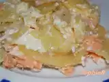 Recette Gratin de pommes de terre et aux deux saumons