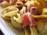 Recette Orecchiettes à la mangue et au jambon cru