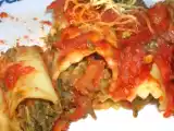 Recette Cannellonis à la bolognaise avec des épinards dedans...