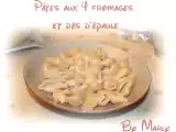 Recette Pâtes aux 4 fromages et dés d'épaule