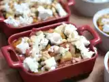 Recette Gratin de légumes ensoleillés au chorizo, chèvre & pignons de pin