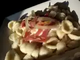 Recette Orecchiette au jambon de bayonne et tommette basque