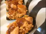 Recette Crumble noisettes, foie gras et figues en cuillers apéritives