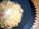 Recette Risotto de coquillettes chorizo-chevre-parmesan