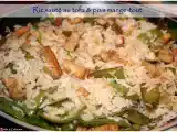 Recette Riz au tofu & pois mange-tout