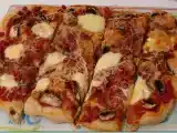 Recette Pizza reine : jambon-champignons-mozzarella