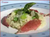 Recette Risotto aux asperges vertes et au jambon de bayonne
