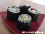 Recette Makis à l'avocat et à la tomate séchée et au chèvre