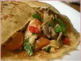 Recette Wraps, tortillas ou galettes au poulet et légumes poêlés