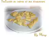 Recette Feuilletés pour l'apéritif: chèvre / echalottes