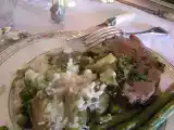 Recette Épaule d'agneau roulée et farcie d'herbes fraiches et risotto verdura
