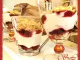 Recette Crumble de fruits rouges sur lit de fromage blanc