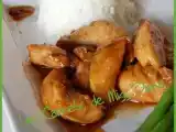 Recette Poulet au gingembre et haricots verts au miel, à déguster avec des baguettes
