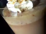 Recette **crème de nougat sur panna cotta au toblerone et petite meringue pralinée en verrine**