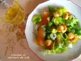 Recette Salade de st jacques et saumon fumé