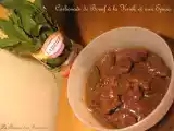 Recette Carbonade de boeuf à la kriek et aux epices