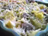 Recette Gratin de pates au citron et champignons