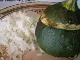Recette Courgettes rondes farcies au jambon de dinde fumé