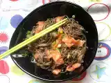 Recette Soba tièdes au saumon fumé