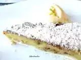 Recette Tarte à la rhubarbe et à la crème d'amandes, pâte à tarte rapide