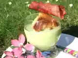 Recette Verrine de crémeux de petits-pois au bacon
