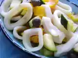 Recette Antipasti de calamars.
