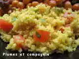 Recette Semoule de blé aux dés de tomate et curcuma