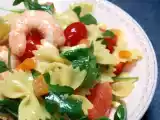 Recette Salade colorée de pâtes safranées